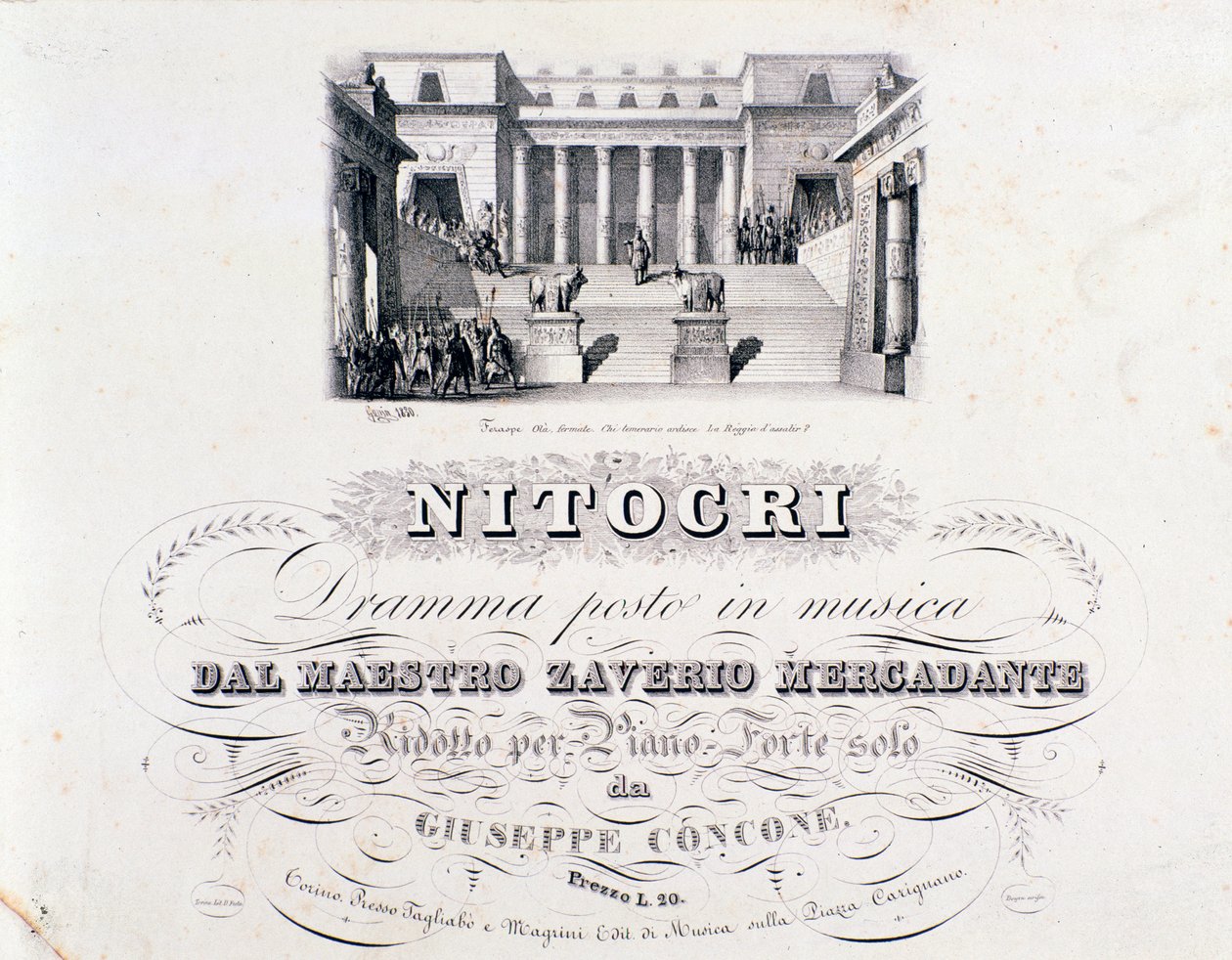 Nitocrin frontispice, Mercadanten työ tekijältä Unknown artist