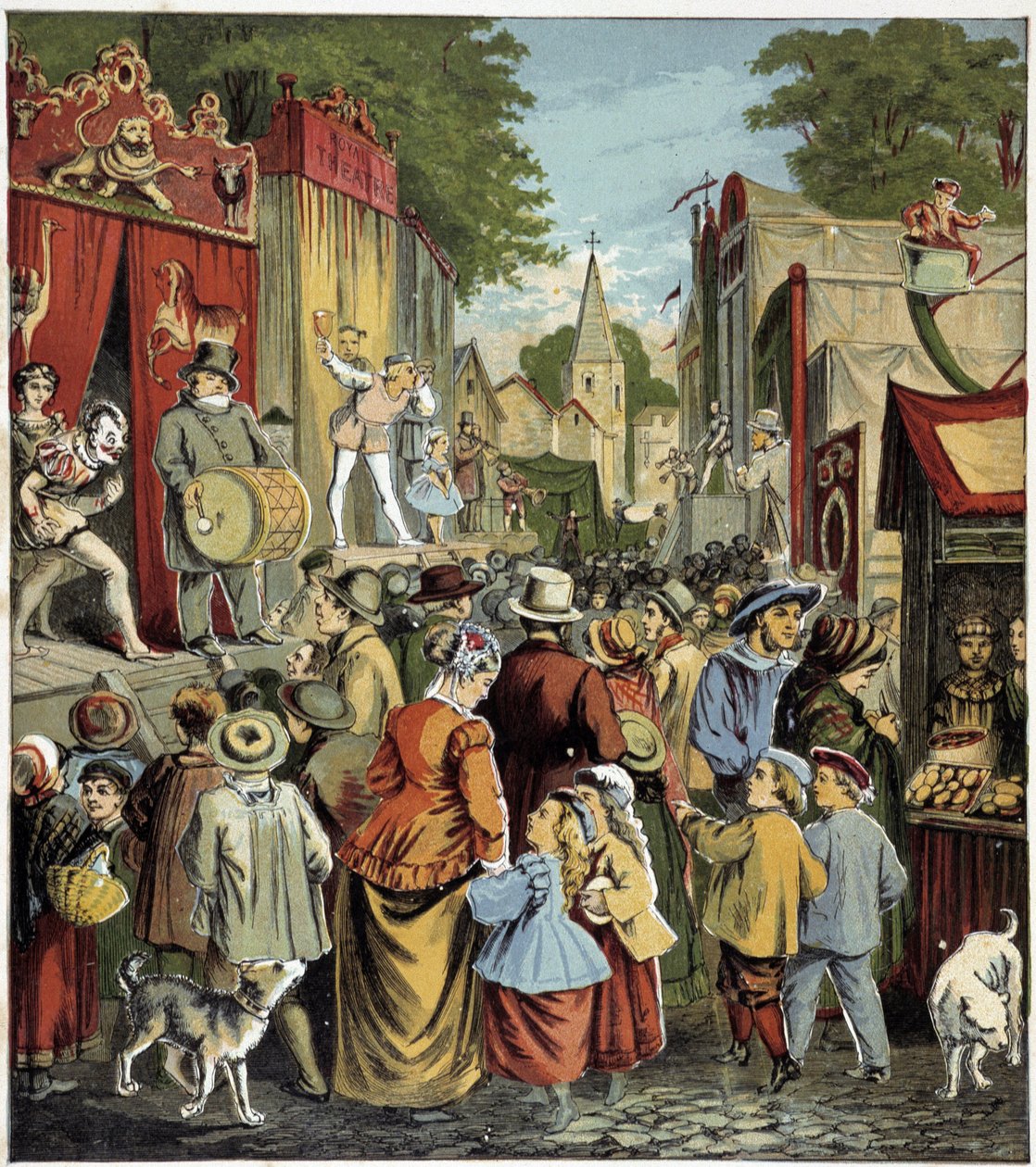 Fête caraine. Kuva lastenkirjasta 1800-luvulla. tekijältä Unknown artist