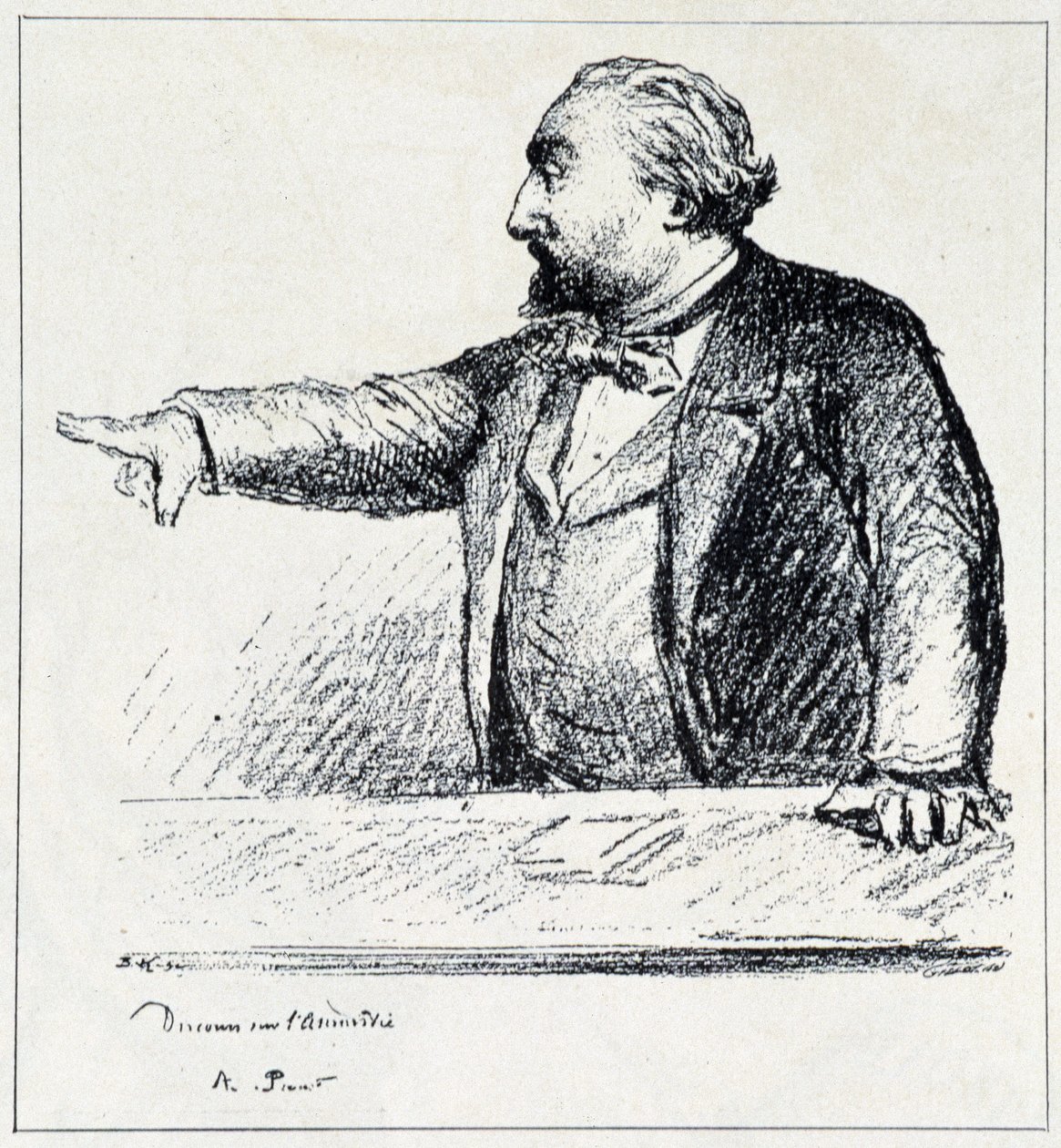 Gambetta pitää puheensa Amnestysta. tekijältä Unknown artist