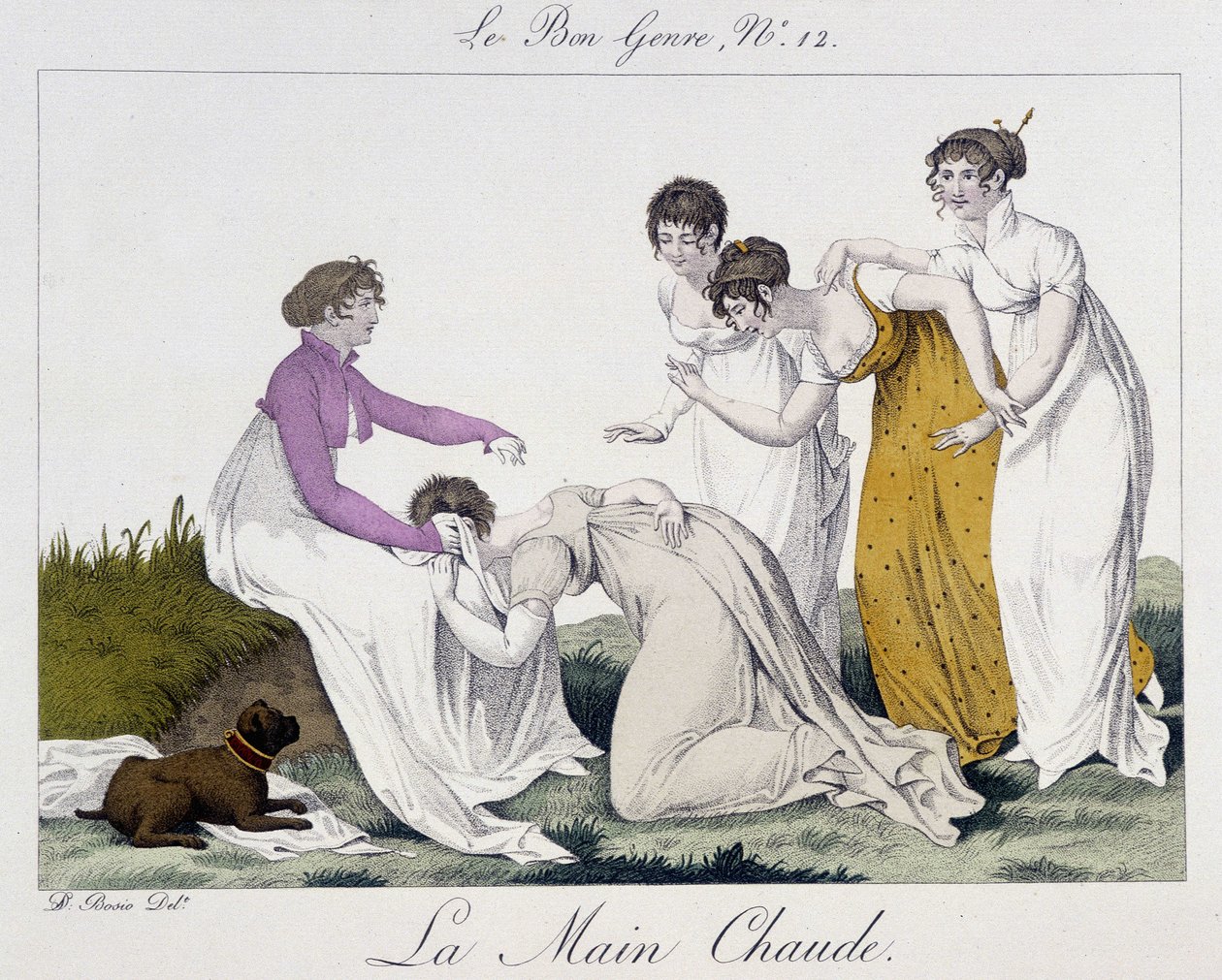Kuuman käden peli - elokuvassa "" The Good Genre", nro 12, 1800-luvun alku tekijältä Unknown artist