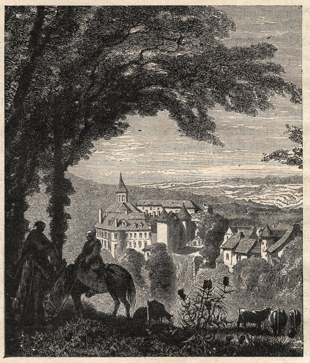 Gargilesse-Dampierre (Gargilesse Dampierre) - Indre - Ranska - kaiverrus kirjaimella "" PATRIE" - PECTURESSE RANSKAN KUVAUS 6 NITEESSÄ LUCIEN HUARD - 1800-luvun loppu tekijältä Unknown artist