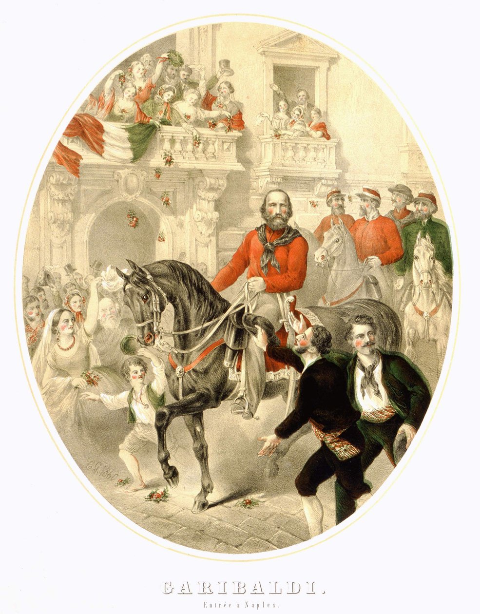 Garibaldi: Pääsy Napoliin vuonna 1860 tekijältä Unknown artist