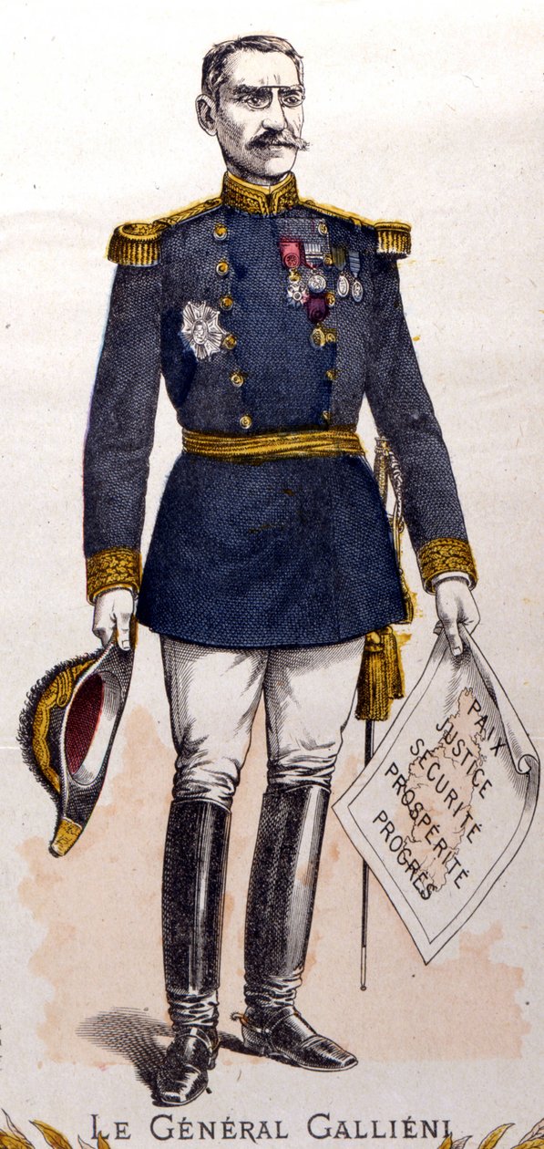 Kenraali Joseph Gallieni (1849 - 1916), Ranskan marsalkka tekijältä Unknown artist
