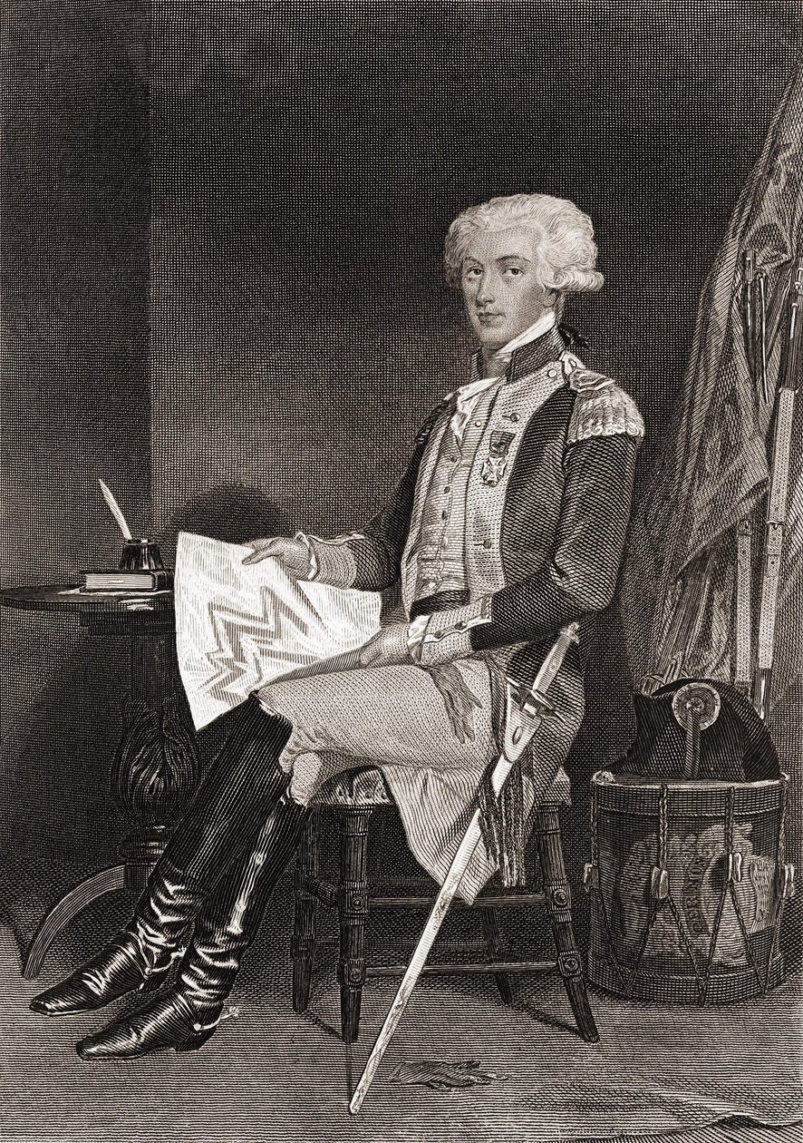 Kenraali La Fayette (1757-1834). tekijältä Unknown artist