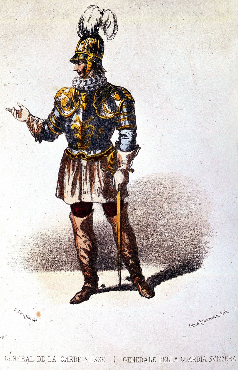 Sveitsin kaartin kenraali, noin 1860 tekijältä Unknown artist