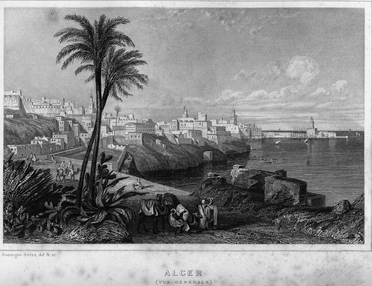 Yleiskuva Algerista 1800-luvulla Leon Galibertin teoksessa Algerie ancienne et moderne tekijältä Unknown artist