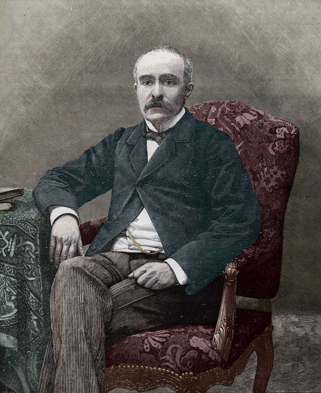 Georges Clemenceau (1841-1929), ranskalainen poliitikko vuonna 1885. tekijältä Unknown artist