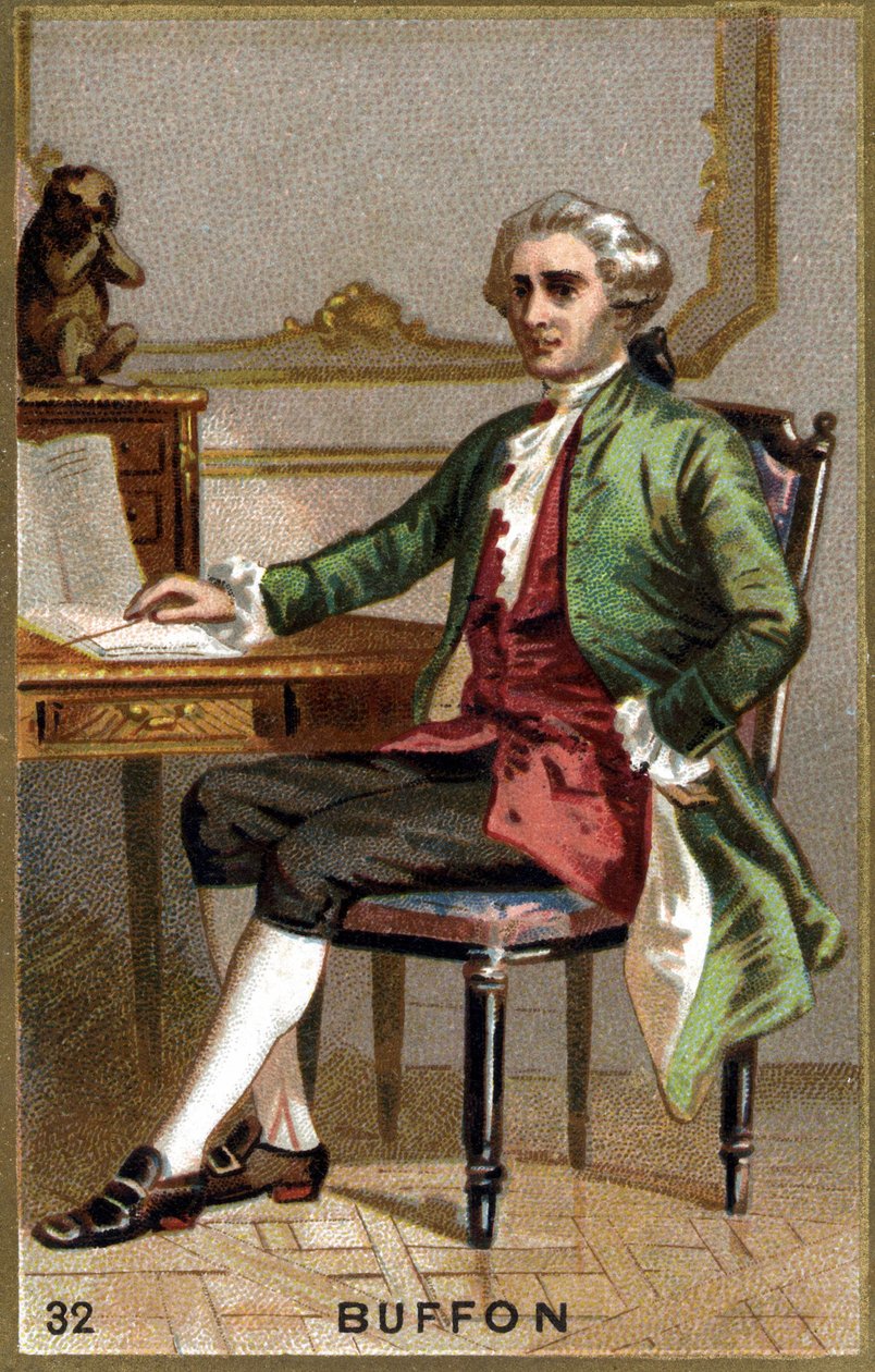 Georges Louis Leclerc, Buffonin kreivi (1707 - 1788). 1800-luvun kromolitografia. tekijältä Unknown artist