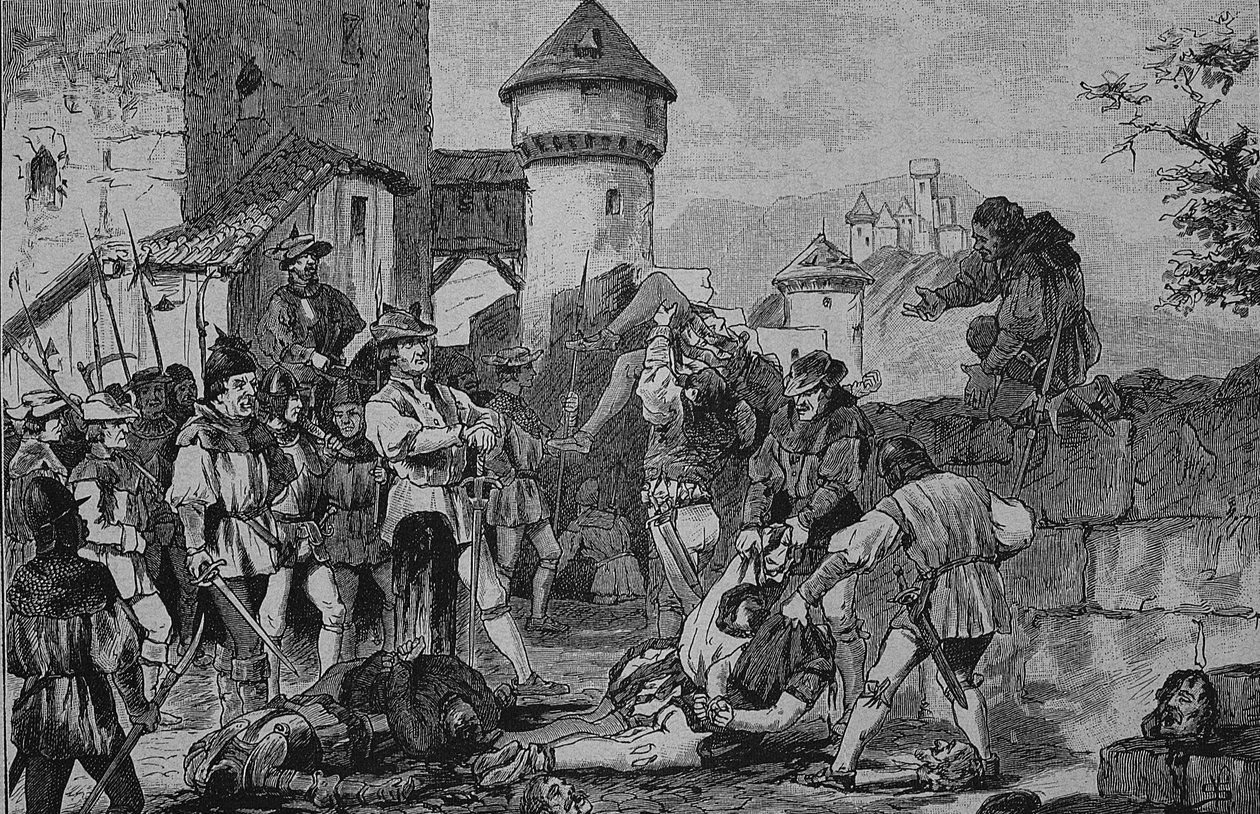 Saksan talonpoikaissota (1524-1526): Maichaun linnan rynnäkön jälkeen tekijältä Unknown artist