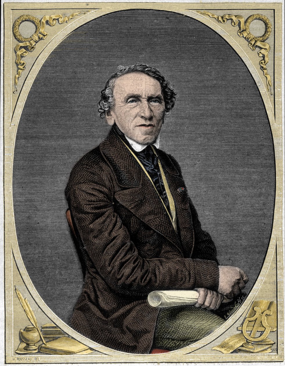 Giacomo Meyerbeer (1791-1864), saksalainen säveltäjä. tekijältä Unknown artist