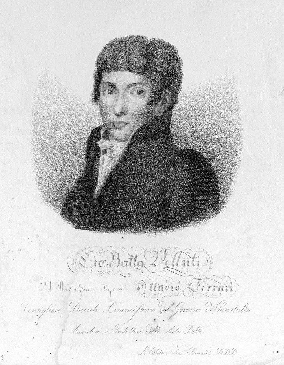 Giovanni Battista Velluti (1781-1861), viimeinen kastroitu ooppera. tekijältä Unknown artist