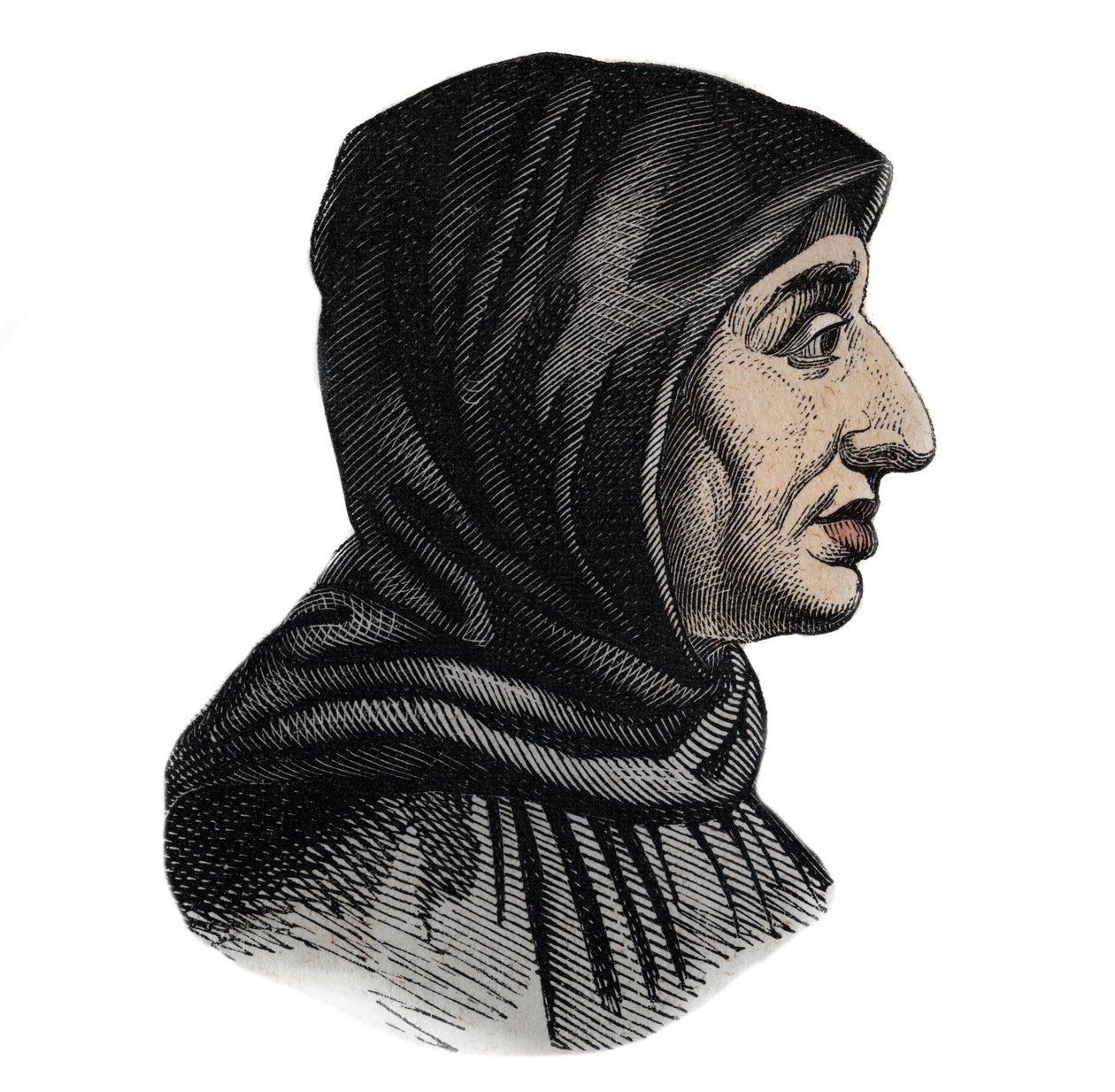 Girolamo Savonarola (1452 -1498) italialainen dominikaaninen pappi ja Firenzen johtaja - muotokuva Jerome Savonarolesta (Girolamo Savonarola (1452-1498), italialainen dominikaaninen predikaattori ja uudistaja tekijältä Unknown artist