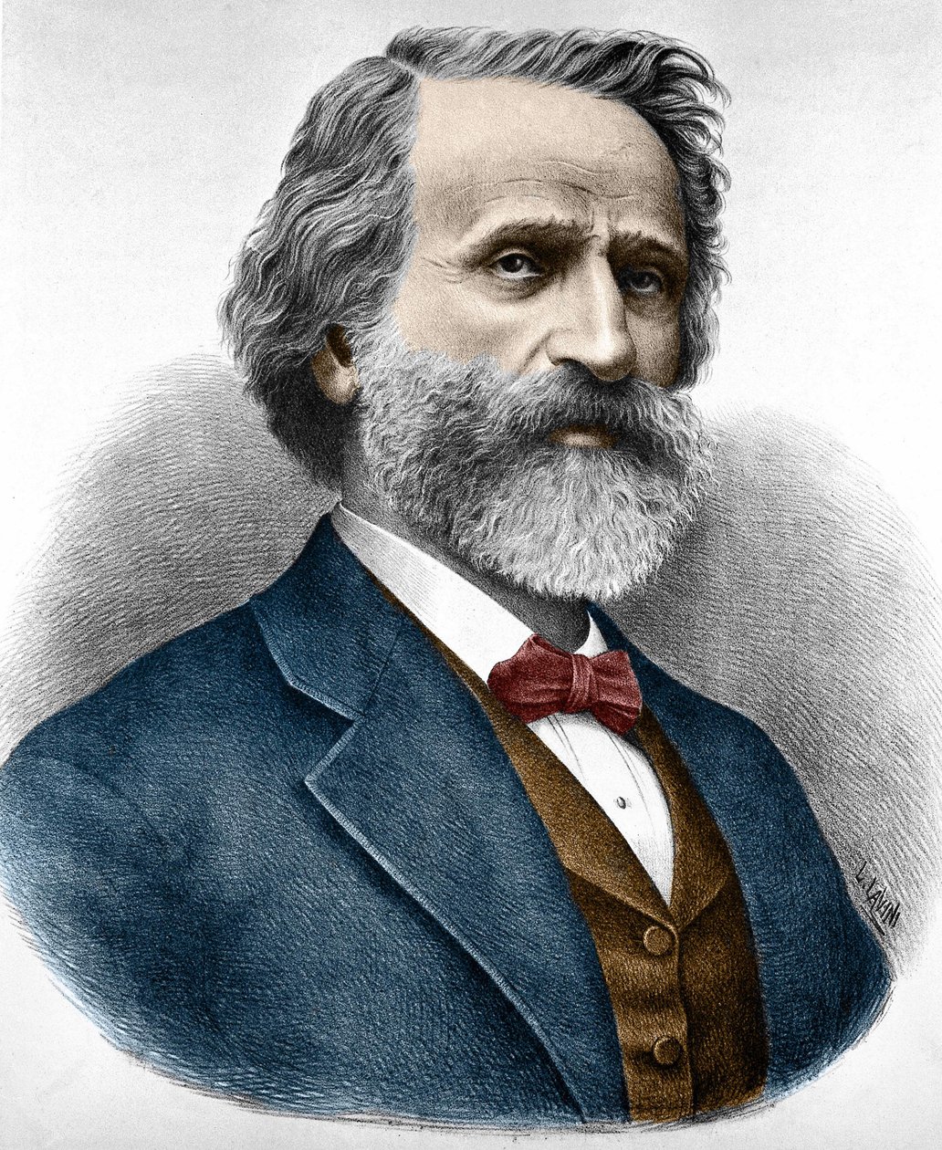 Giuseppe Verdi (1813-1901), italialainen säveltäjä. tekijältä Unknown artist