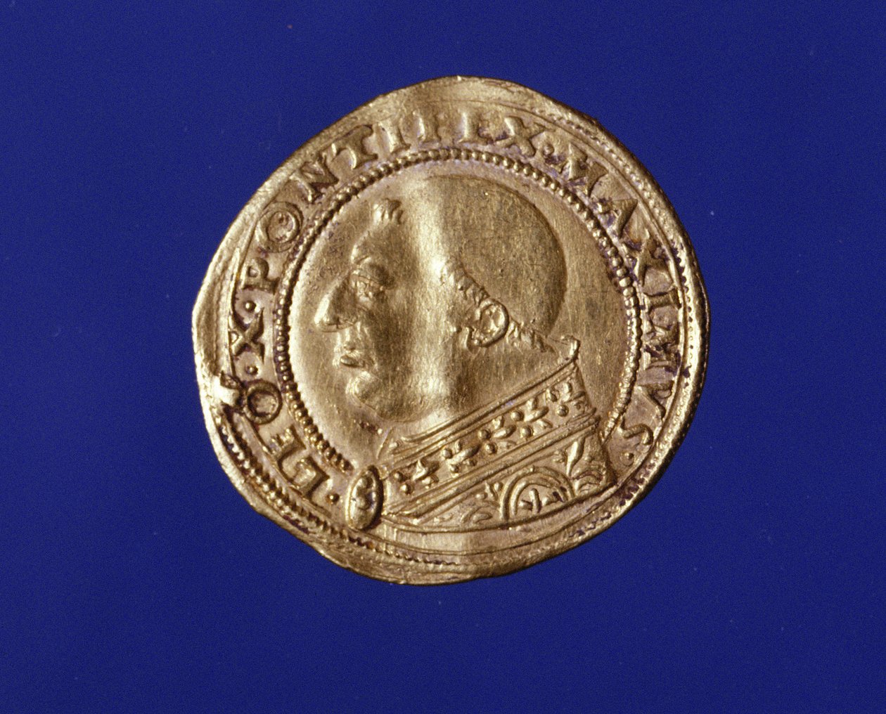 Kultainen Ducat, Leo X (1475 - 1521). tekijältä Unknown artist