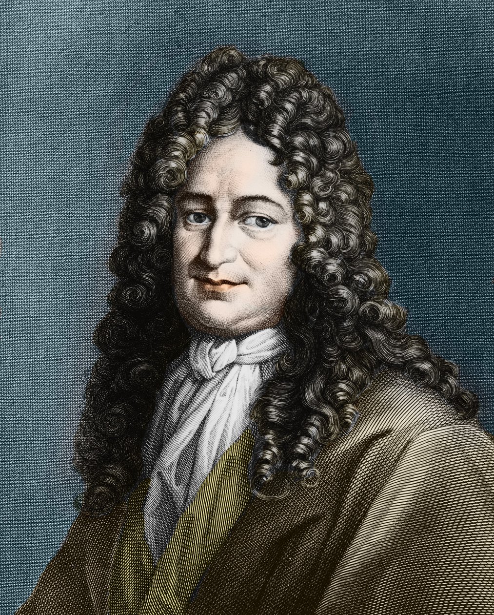 Gottfried Wilhelm von Leibniz (1646-1716), saksalainen filosofi tekijältä Unknown artist