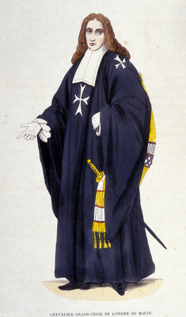 Suuri ritari - Maltan ritarikunnan ristin kaiverrus 1800-luvulta tekijältä Unknown artist