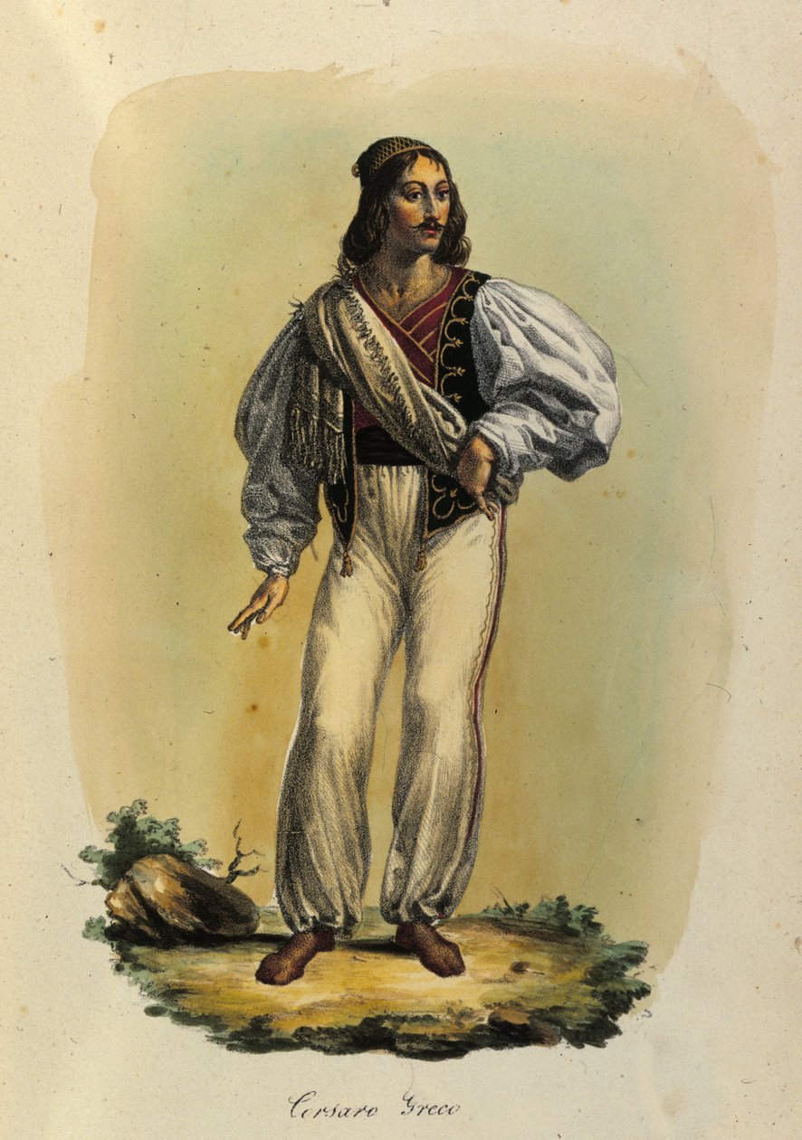 Kreikkalainen merirosvo 1700-luvulta. tekijältä Unknown artist