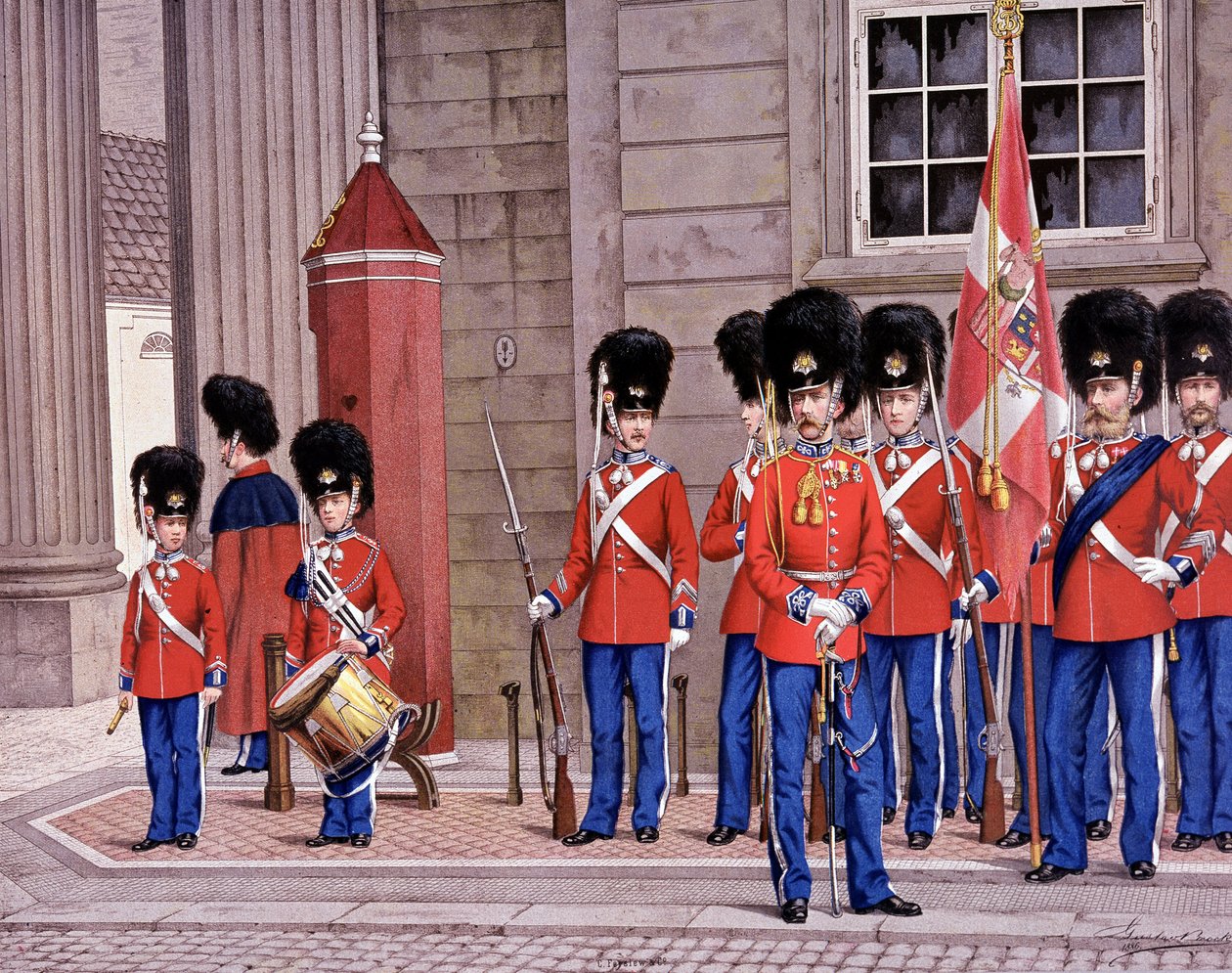Tanskan kaartin kranatiereja tekijältä Unknown artist