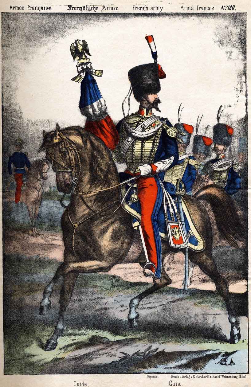 Opas ranskalaiseen Armeeen. sd. kaiverrus 1800-luvulta. tekijältä Unknown artist