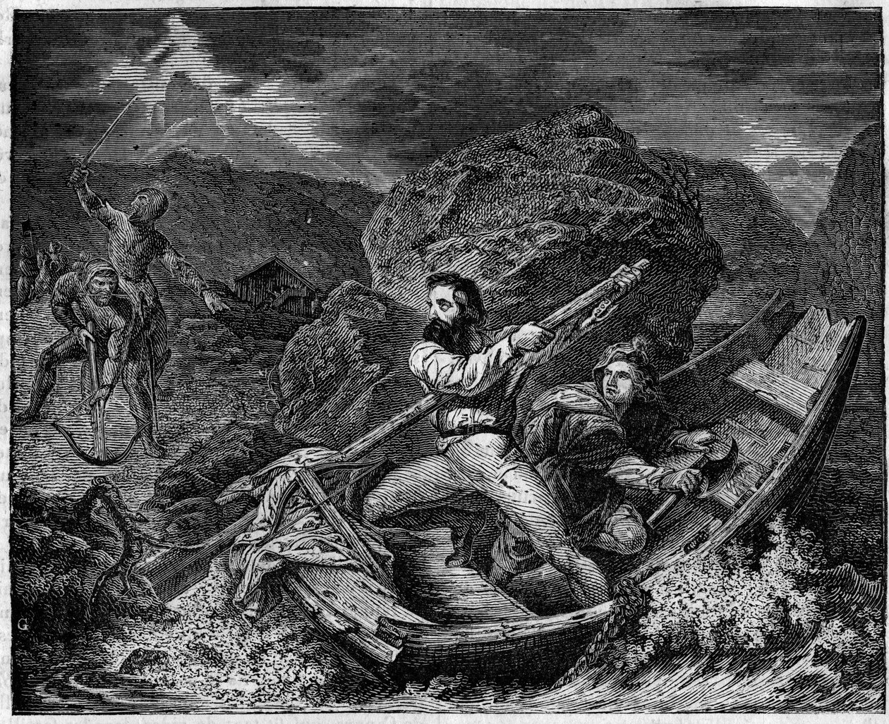 Guillaume Tell (William Tell) pelastaa Baumgartnerin. tekijältä Unknown artist