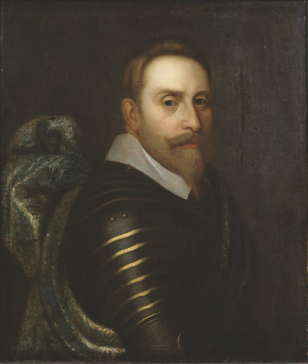 Gustave II Adolphe, dit le Grand ou le lion du Nord - Muotokuva Ruotsin kuninkaan Kustaa II Adolfista (1594-1632), Anonymous . Öljy kankaalle. Mitat: 76 x 64 cm. Tukholman kansallismuseo tekijältä Unknown artist