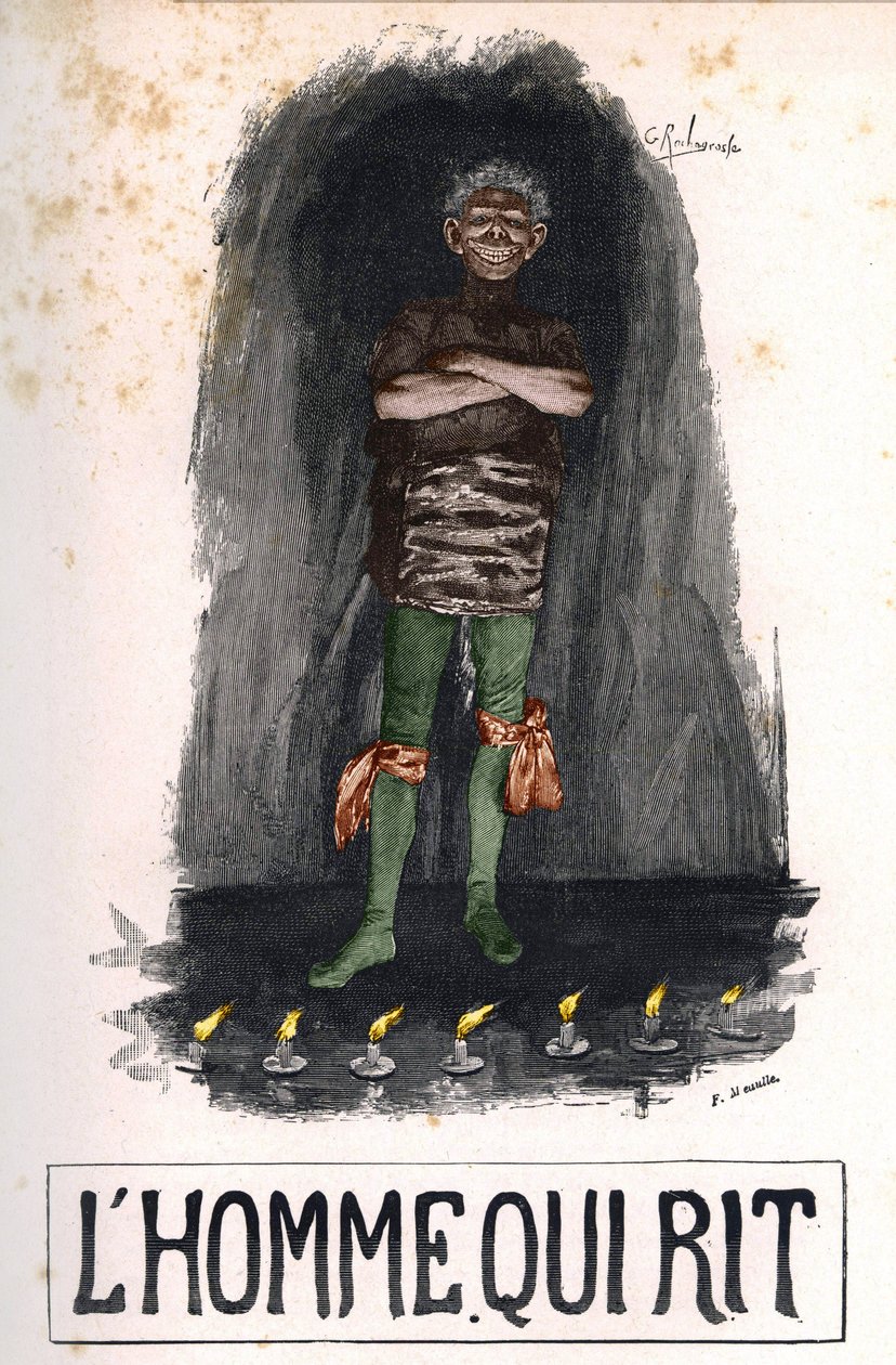 Gwynplaine, kansi. "" Miehestä, joka nauraa" tekijältä Unknown artist