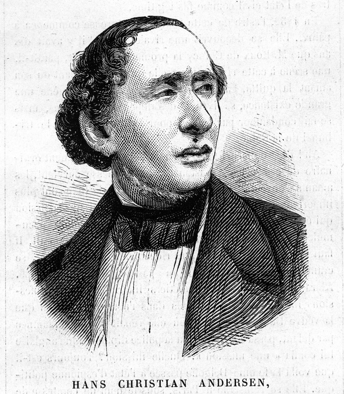Hans Christian Andersen. tanskalainen kirjailija 1805-1875 tekijältä Unknown artist