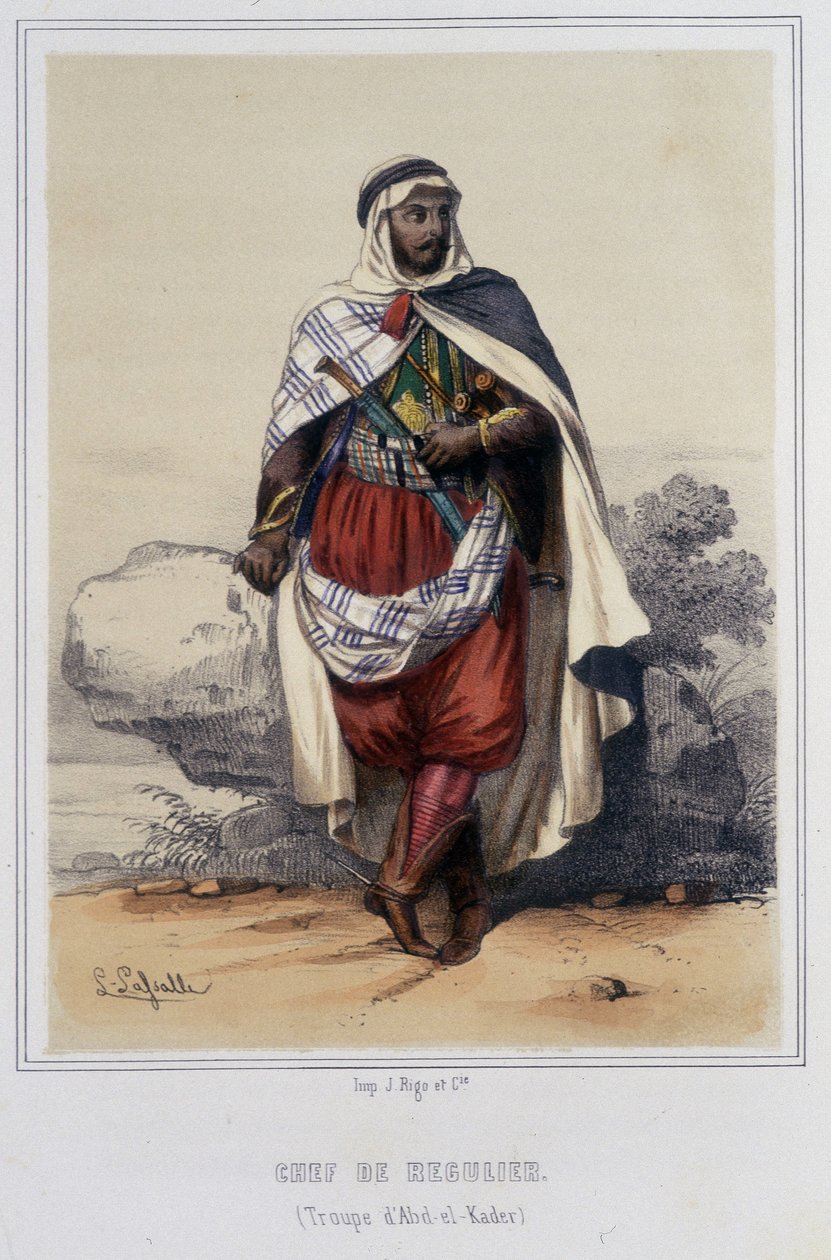 Palautuspäällikkö Algeriassa 1800-luvun jälkipuoliskolla. tekijältä Unknown artist