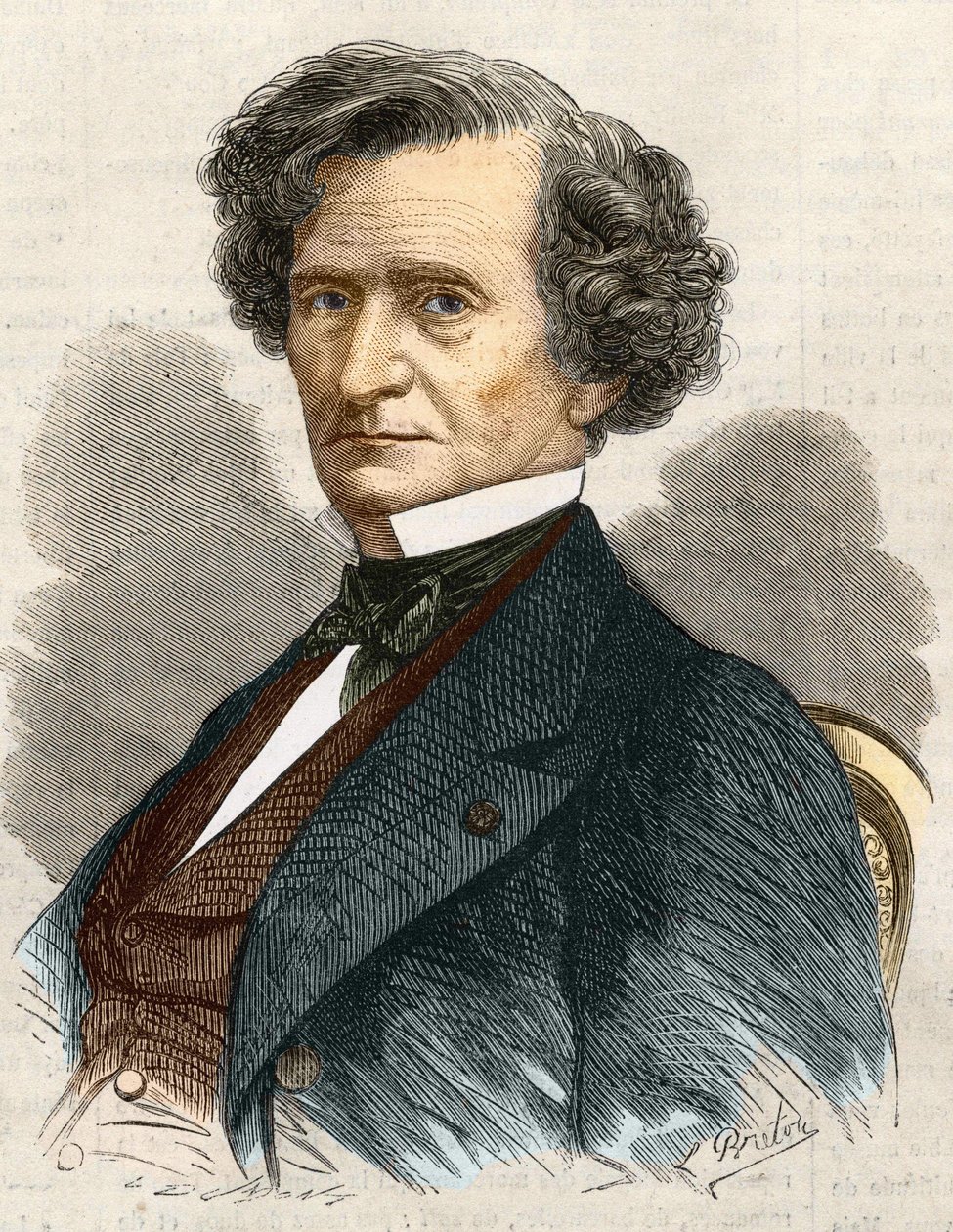 Hector Louis Berlioz, ranskalainen säveltäjä (1803-1869). tekijältä Unknown artist