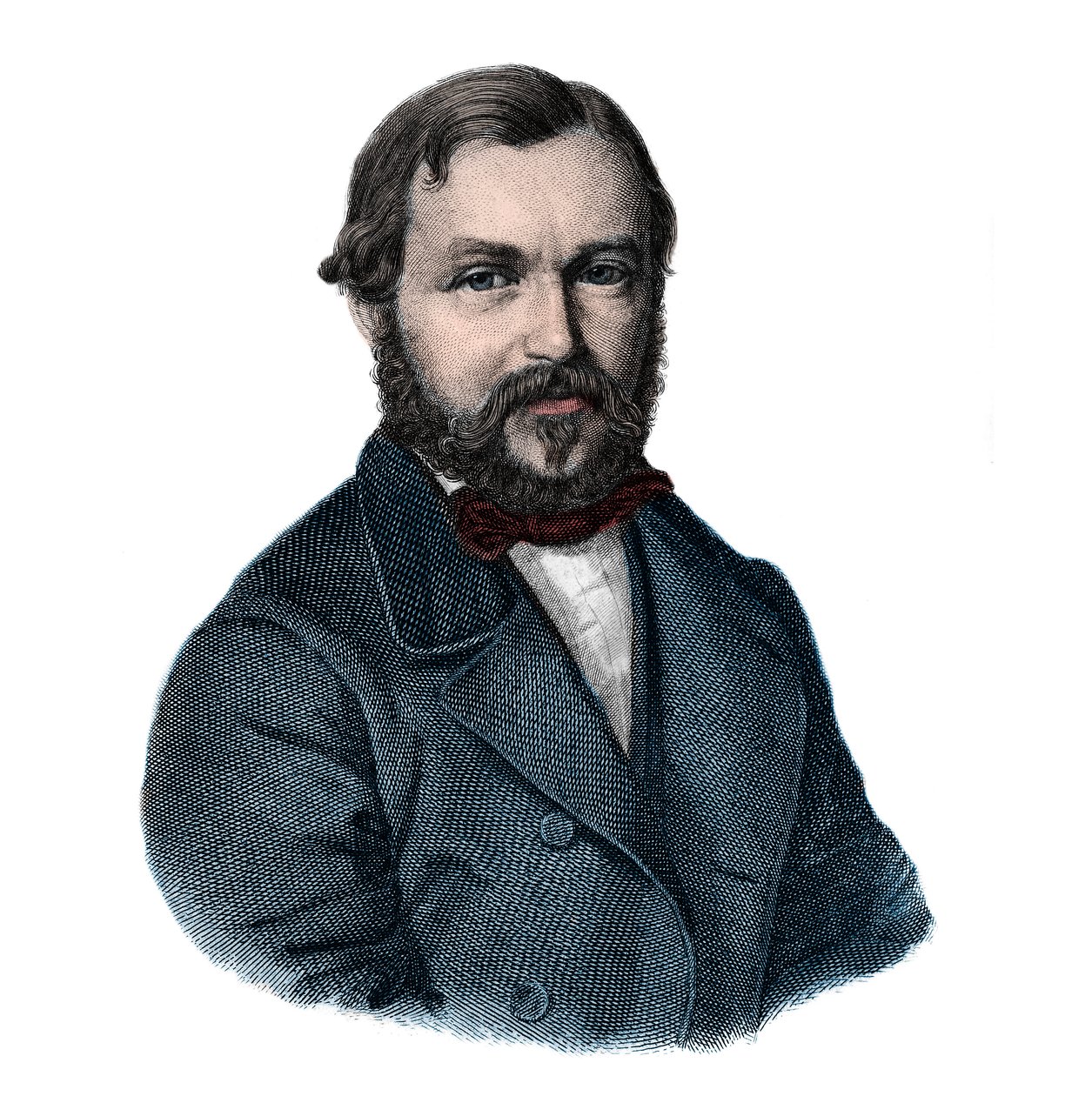 Heinrich Barth (1821-1865), saksalainen tutkimusmatkailija - Henri (Heinrich) Barthin muotokuva, saksalainen matkailija ja tutkimusmatkailija (1821-1865) tekijältä Unknown artist