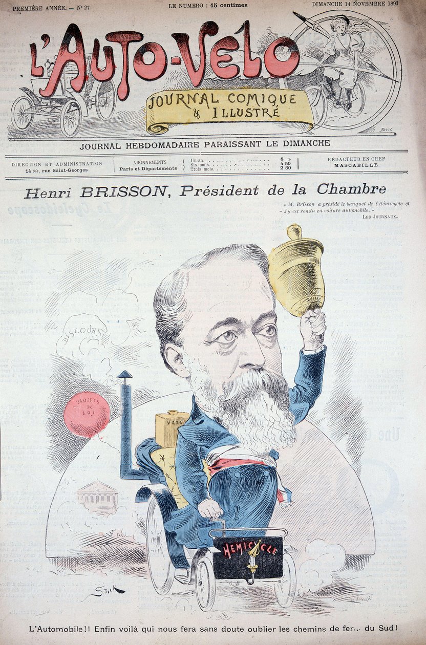 Henri Brisson en automobile (jaoston puheenjohtaja) - julkaisussa “” l