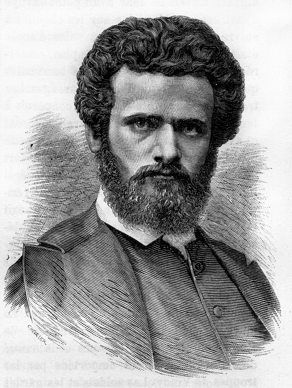 Henri Regnault (1843-1871), ranskalainen taidemaalari. Kaiverrus 1800-luvun lopusta H. Martinin teokseen "Histoire de France". tekijältä Unknown artist