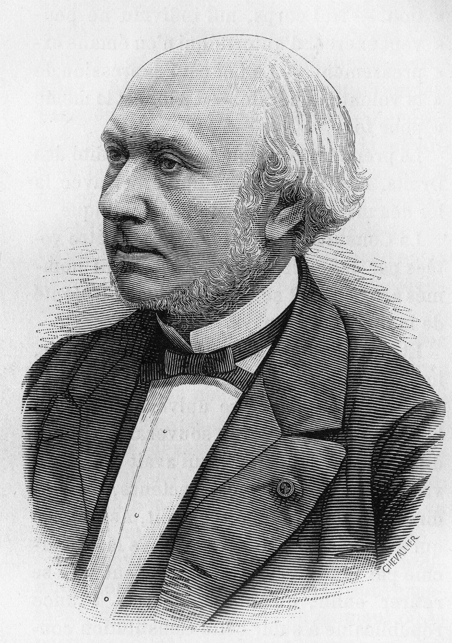Henri Wallon (1812 - 1904), ranskalainen historioitsija ja poliitikko. tekijältä Unknown artist