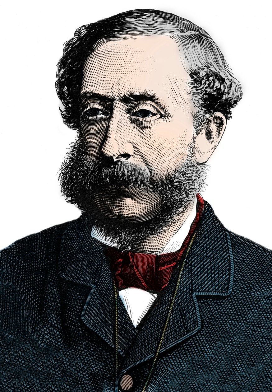 Henry Howard Molyneux Herbert, Carnarvonin 4. jaarli (1831-1890) - Henry Herbertin muotokuva, Carnarvonin 4. jaarli (1831-1890) - Kaiverrus tekijältä Unknown artist