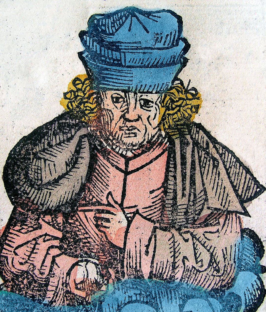 Herodote (Herodotos, 484-425 eKr.), kreikkalainen historioitsija - HERODOTUS 490-425 eKr., kreikkalainen historioitsija - puupiirros Nürnbergin kronikasta tekijältä Unknown artist