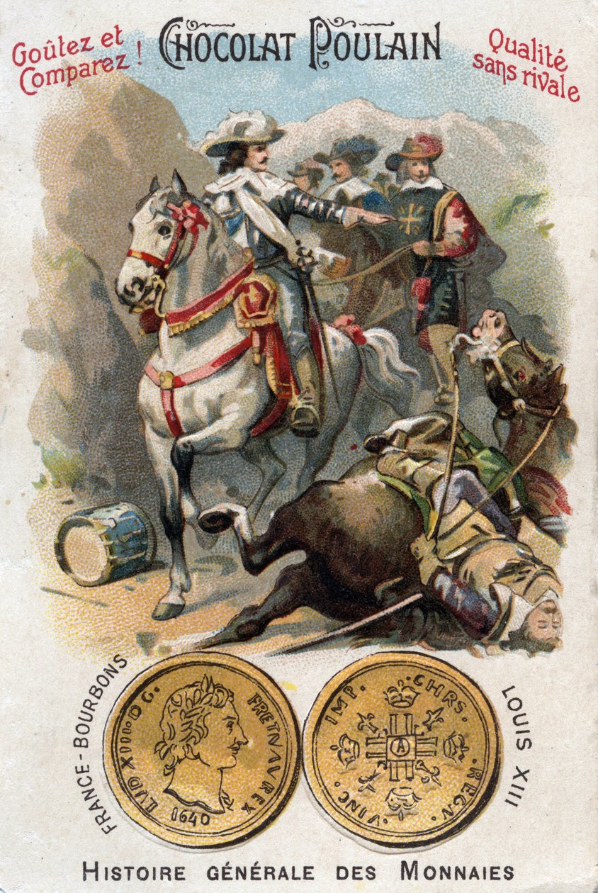 Ranskan historia: Mantovan peräkkäissota (1628-1631) kolmikymmenvuotisen sodan aikana. Pas de Suzen (Susa) taistelu, joka edusti kuningas Ludvig XIII:ta (1601-1643) ja kardinaali Richelieu (Armand Jean du Plessis) tekijältä Unknown artist
