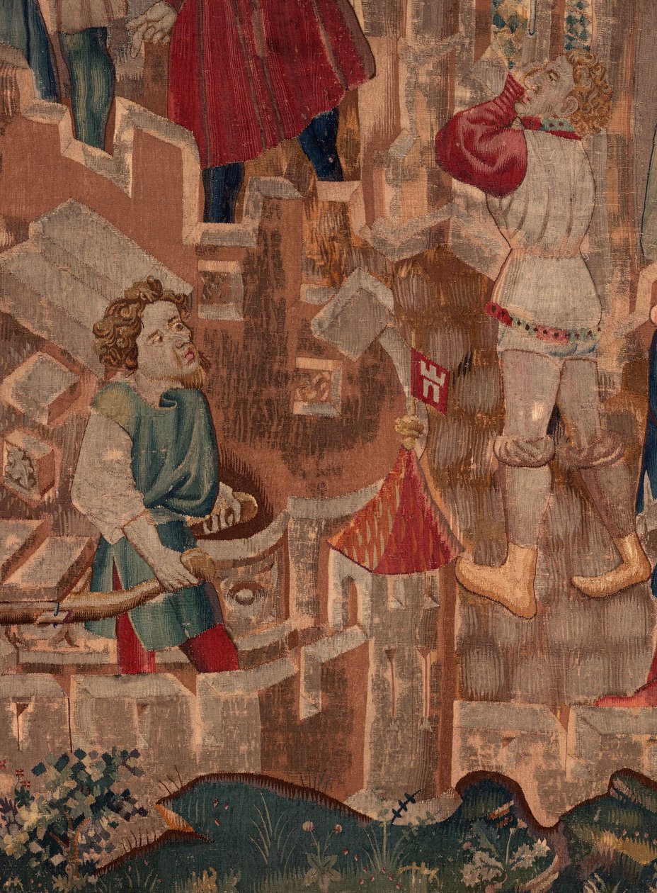 Saint Piatin ja Saint Eleuthèren historia, kohtaus 6 Yksityiskohta keskellä. tekijältä Unknown artist