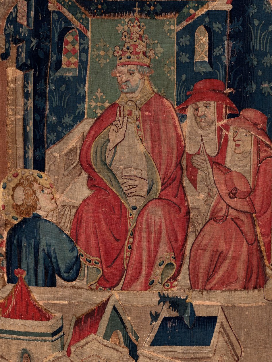 Saint Piatin ja Saint Eleuthèren historia, kohtaus 9 Saint-Éleuthère vahvistetaan Tournain piispaksi (Au boin saint l