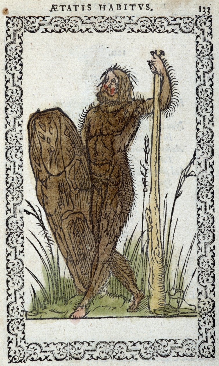 Homme sauvage - Jean Sluperiuksen "" Habits et effigies" -kirjassa tekijältä Unknown artist