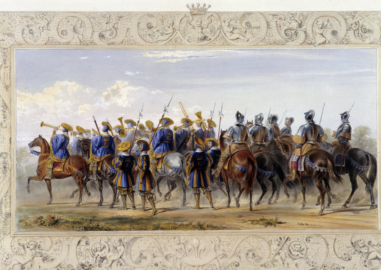 Horseback Guards - teoksessa "" Knight of England", kirjoittanut J. Whatman, toim. T. M