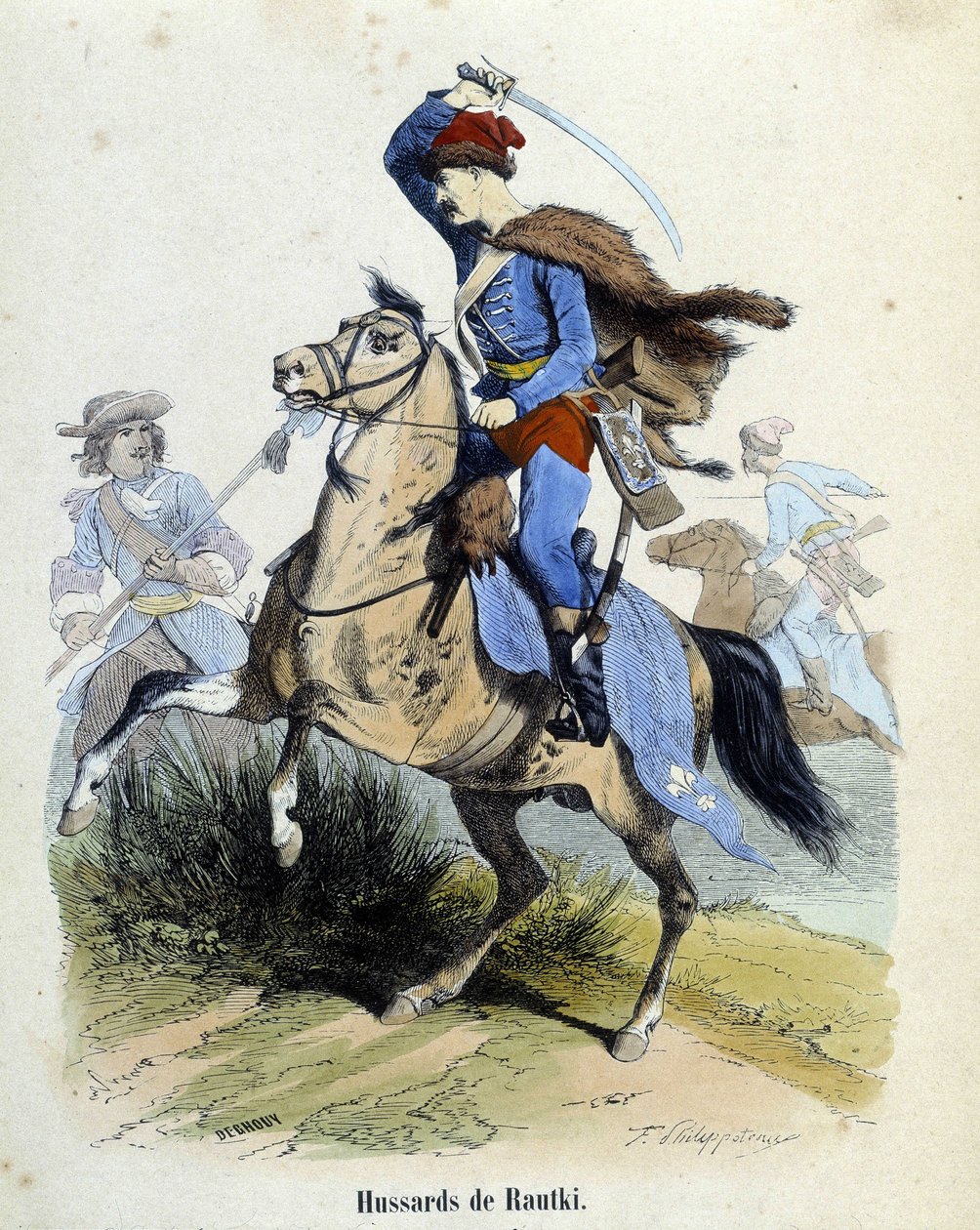 Rautken husaarit 1720 hävittäjä. tekijältä Unknown artist