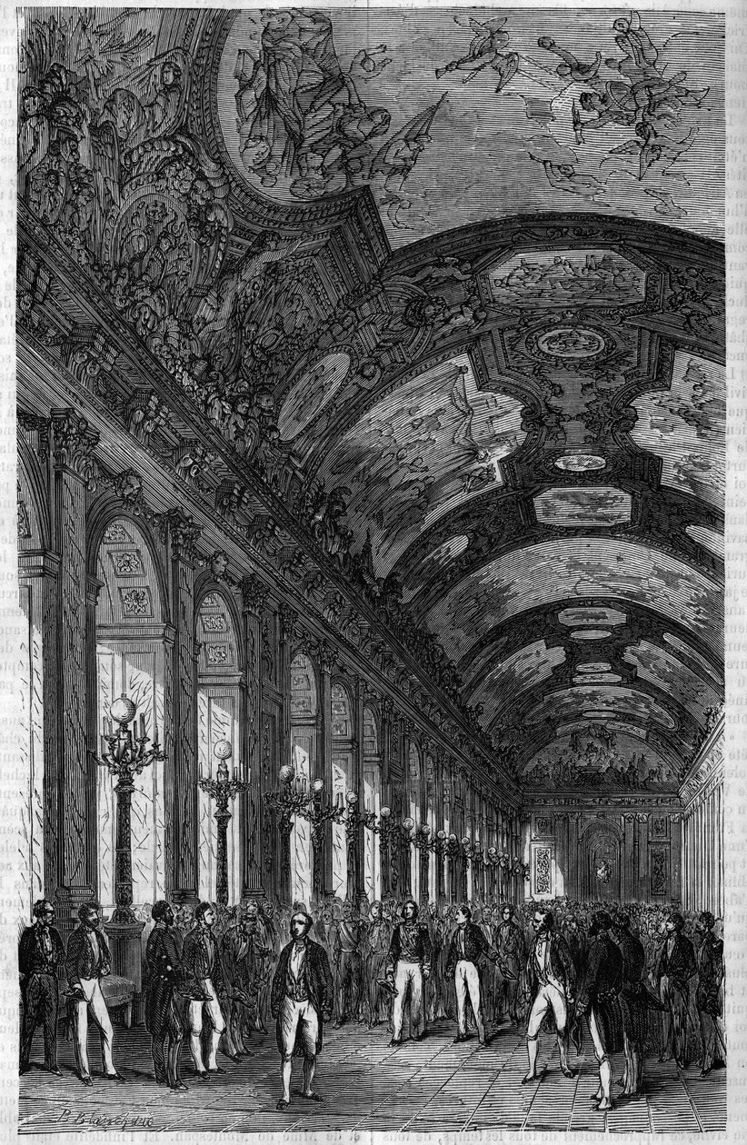 Musee de Versaillesin avajaiset 10. kesäkuuta tekijältä Unknown artist
