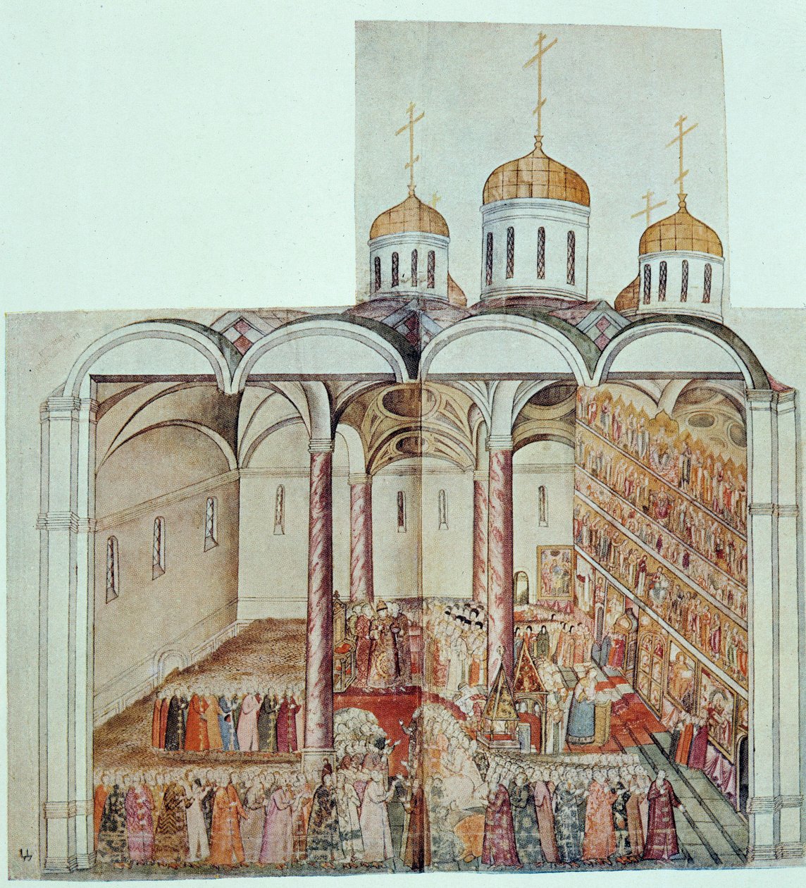 Venäjän tsaarin Mikael III:n virkaan kutsuminen (Mihael Romanov tekijältä Unknown artist