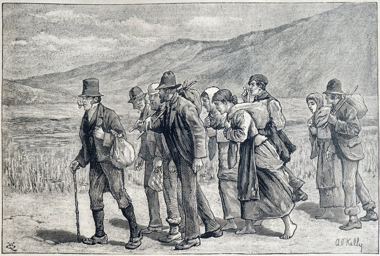 Irlanti: kausityöntekijät sadonkorjuuta varten tekijältä Unknown artist