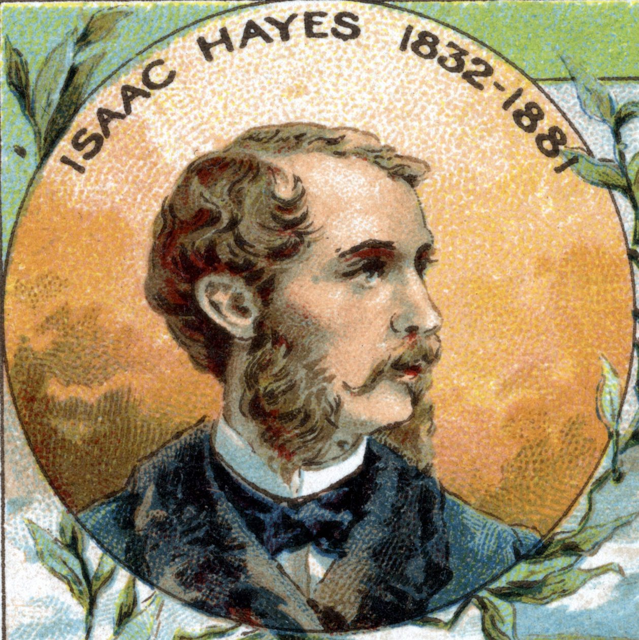 Isaac Israel Hayes (1832-1881) lääkäri ja arktisen mantereen tutkimusmatkailija tekijältä Unknown artist