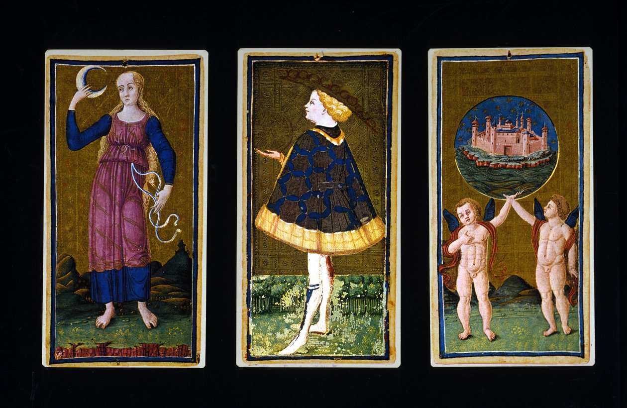 italialainen tarot. Bonifacio Bembo Breran tarot tekijältä Unknown artist