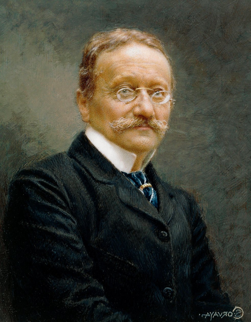 Italia, Milano, Muotokuva italialaisesta runoilijasta, säveltäjästä ja libretististä Arrigo Boitosta (1842–1918) tekijältä Unknown Artist