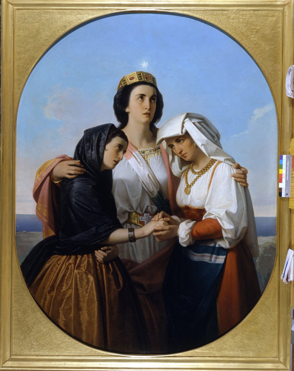 Italia isännöi Venetsian ja Rooman (1860) anonyymiä maalausta Museo del Risorgimento Milano tekijältä Unknown artist