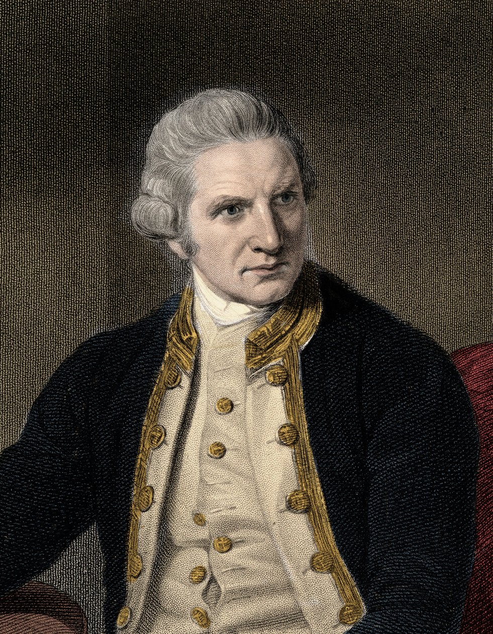 James Cook 1728-1779 - kaiverrus - 1800-luku tekijältä Unknown artist