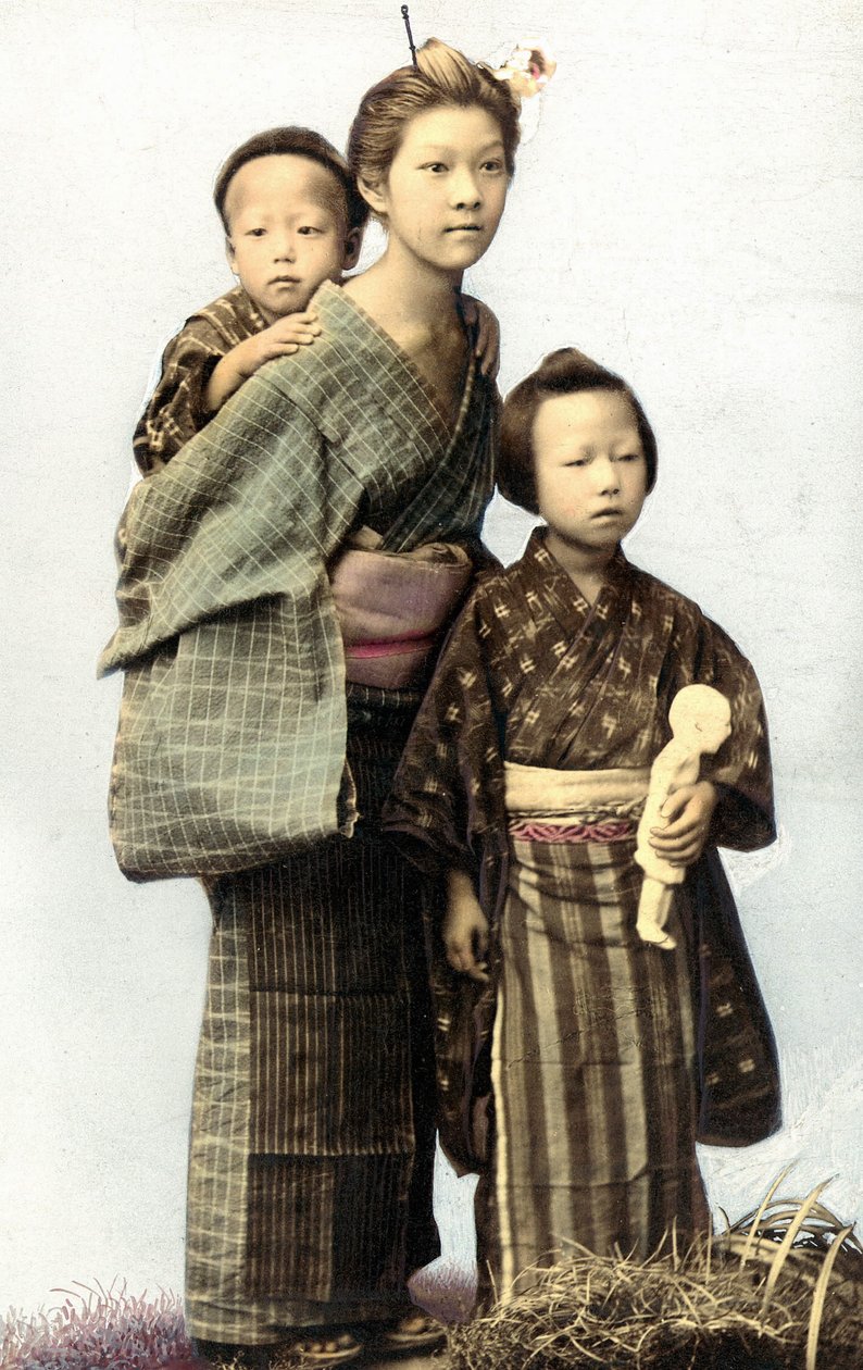 Japanilaiset lapset, 1800-luvun loppu tekijältä Unknown artist
